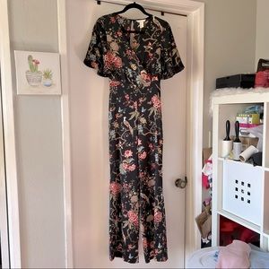 Floral romper pants